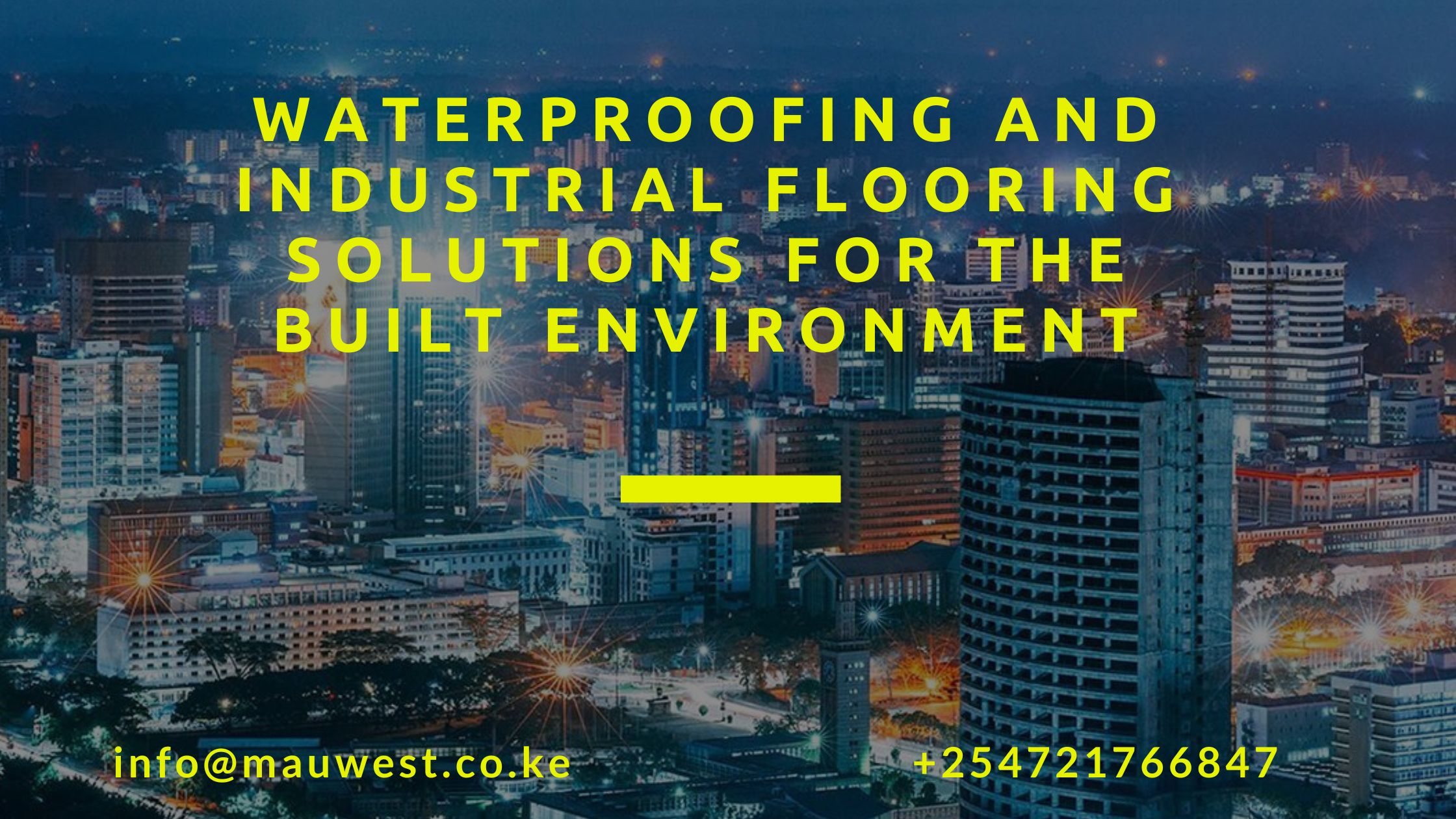 waterproofing and industrial flooring solutions to the built environment